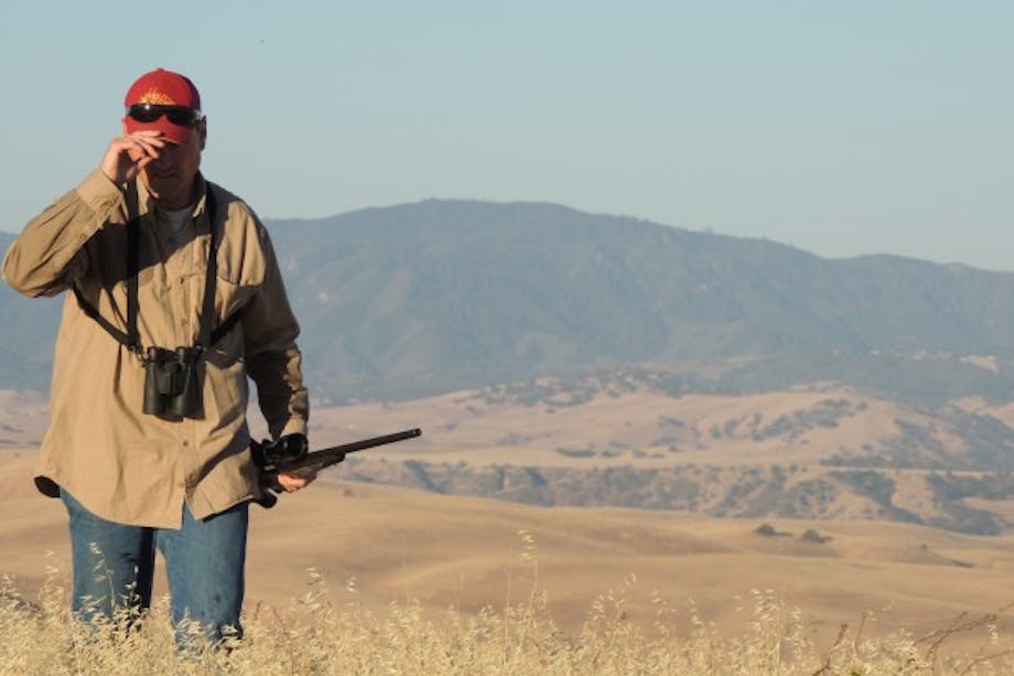 Tim Rose, of Bend, OR, on a hunt in Central California.
