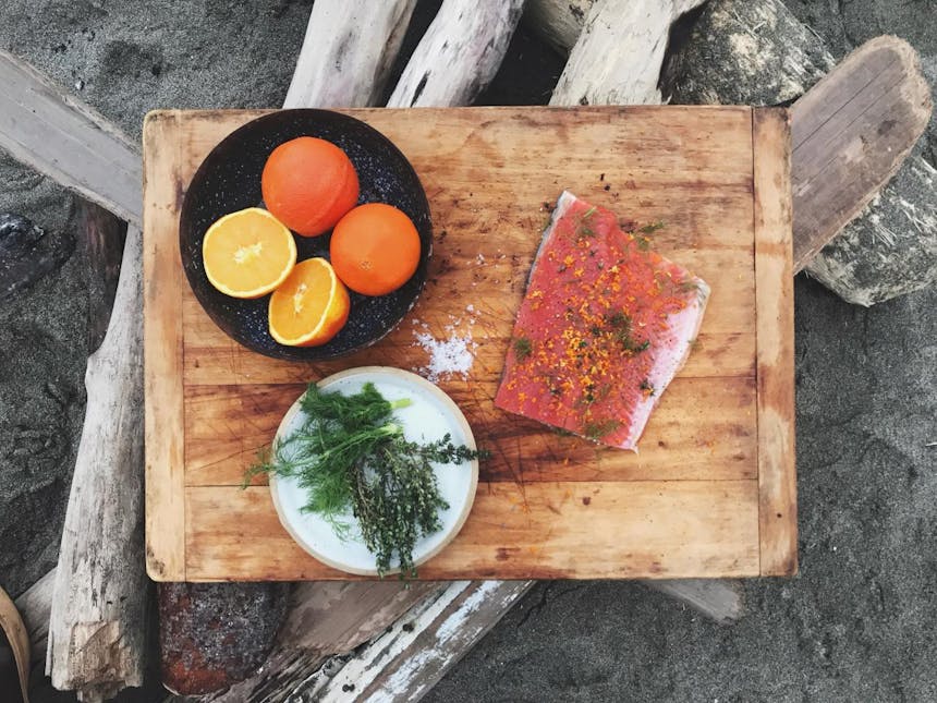 salmon dish