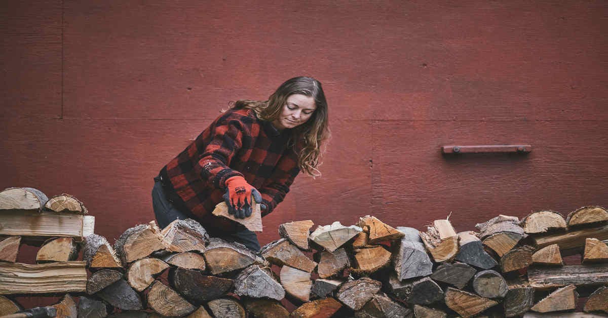 How To Stack Firewood The Filson Journal
