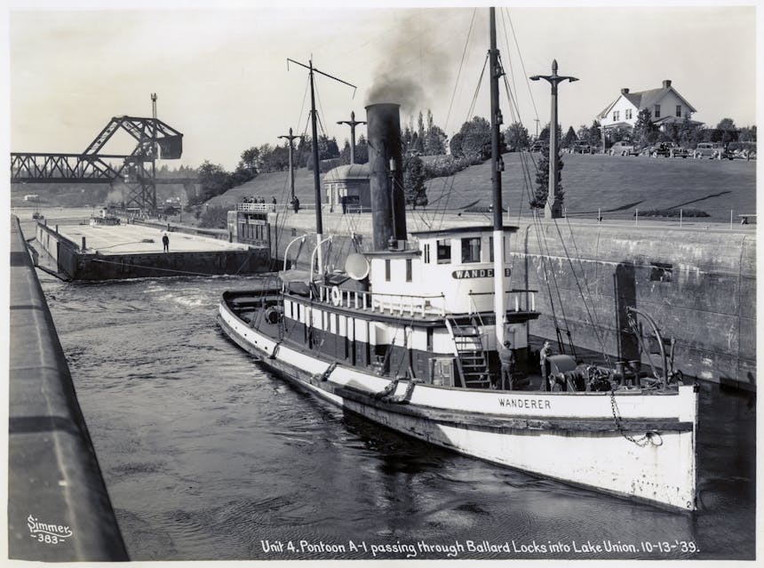 vintage image of pontoon boat 