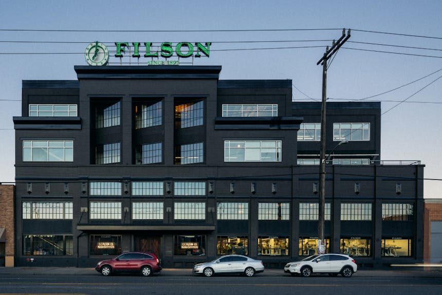 Exterior of Filson manufacturing/shop facility in seattle