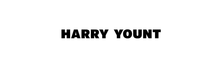 Harry Yount black text on white background