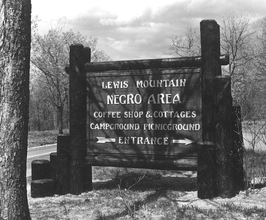 Segregation era Sign for