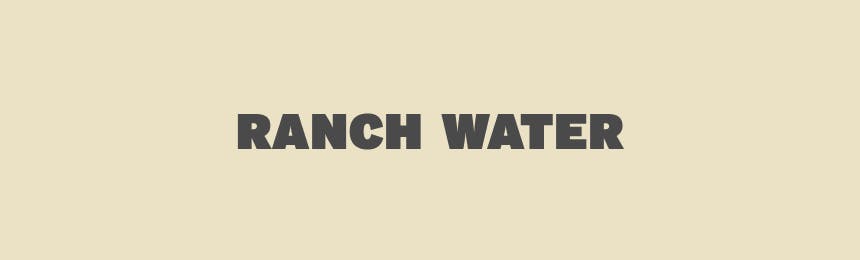 text reading ranch water