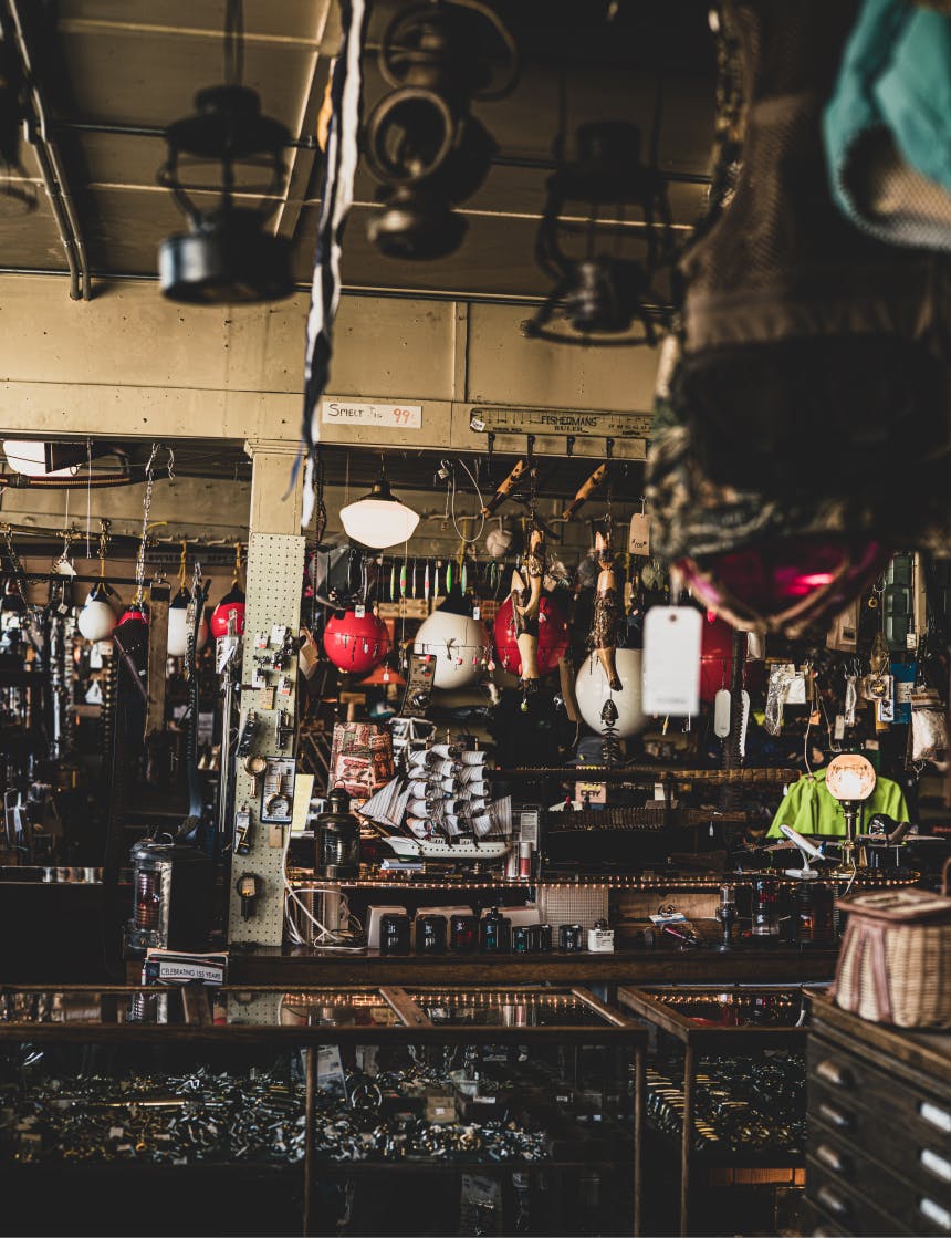 a large collection of old nautical 