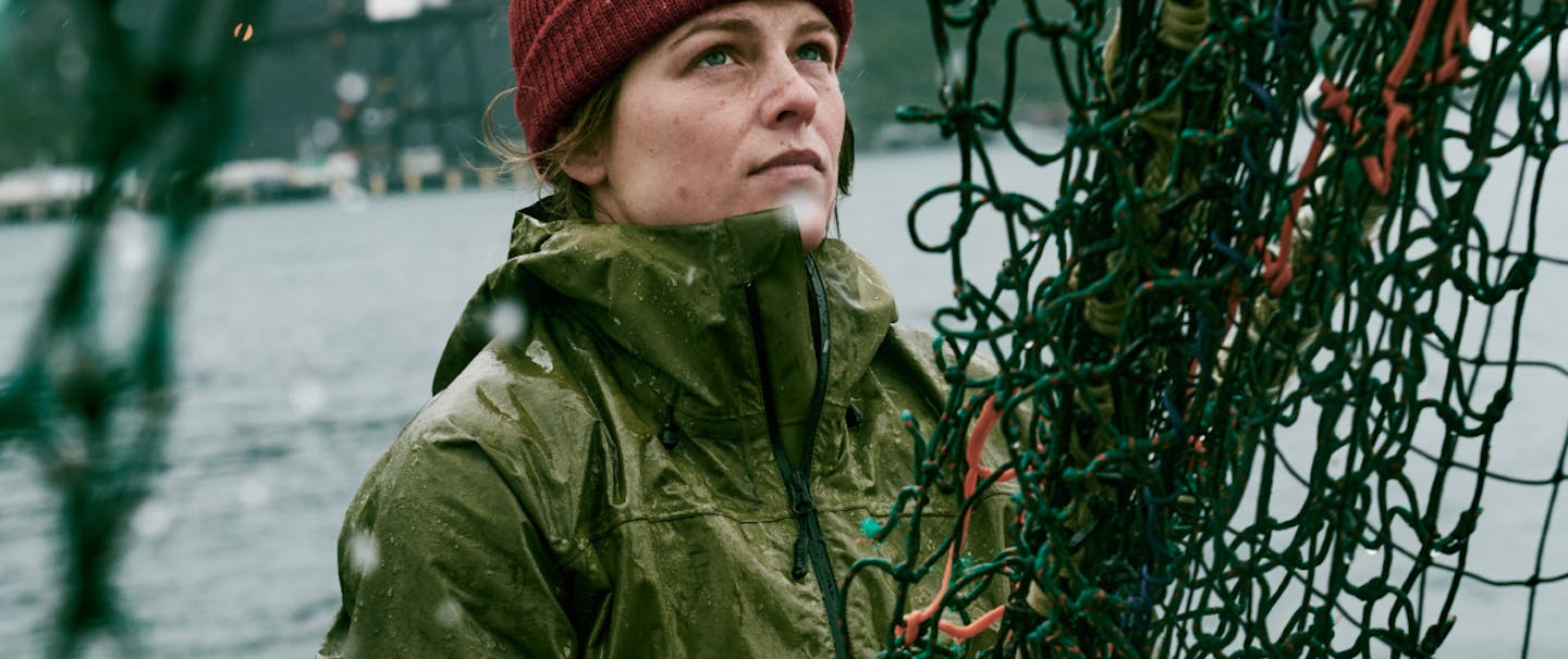 Portrait of female fisherwoman Chloe Ivanoff