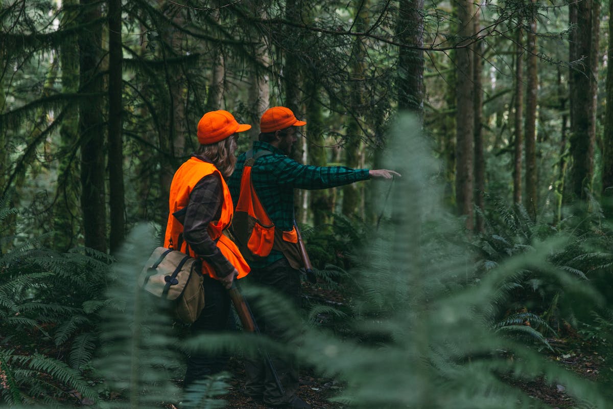 Filson Life - Patrick Colleran and Allison Riley hunting in the Olympic National Forest