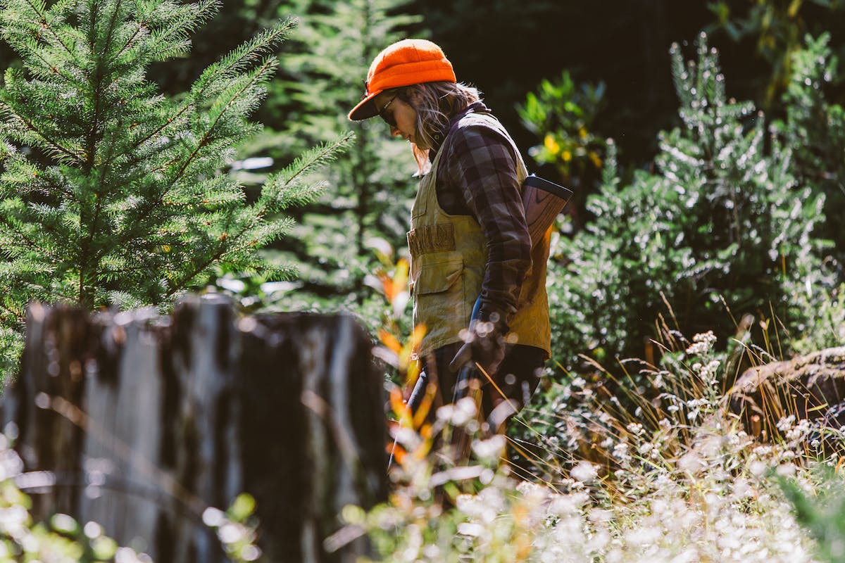 Filson Life - Patrick Colleran and Allison Riley hunting in the Olympic National Forest