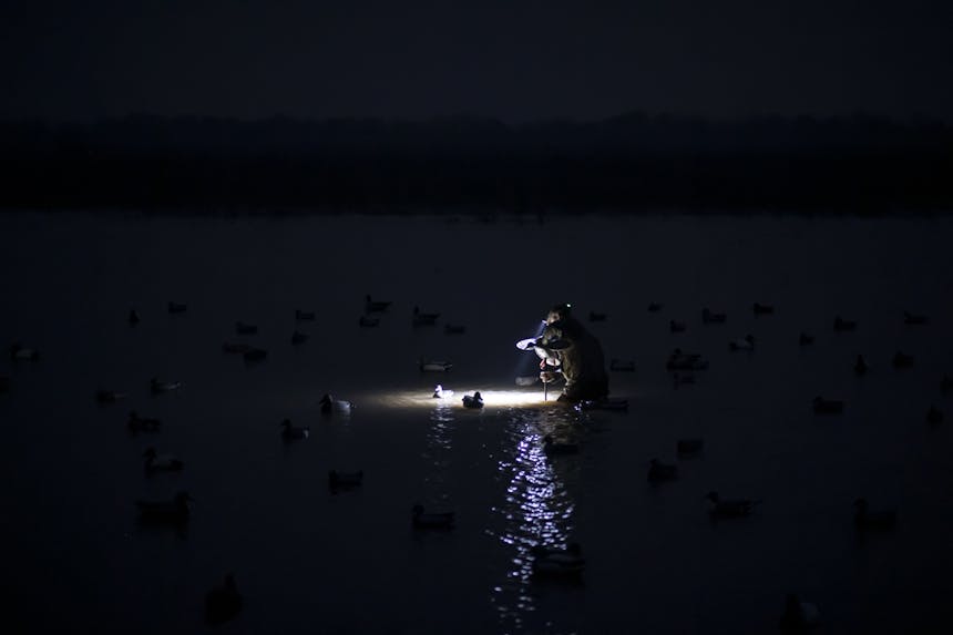 setting decoys in the dark